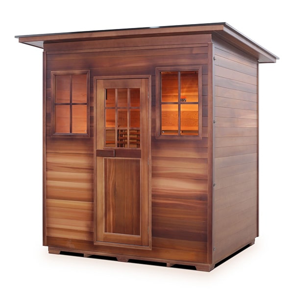 Enlighten MoonLight 4 Person Slope Dry Traditional Sauna Facing Left