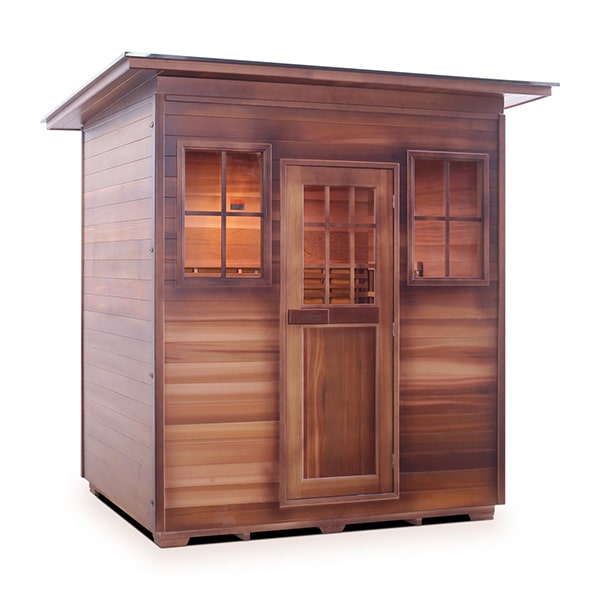 Enlighten MoonLight 4 Person Slope Dry Traditional Sauna Facing Right