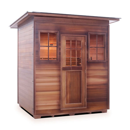 Enlighten MoonLight 4 Person Slope Dry Traditional Sauna Facing Right