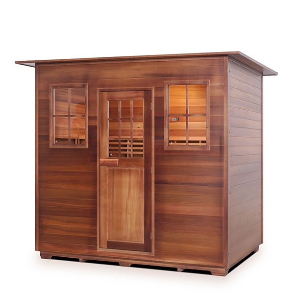 Enlighten MoonLight 5 Person Indoor Dry Traditional Sauna Facing Left