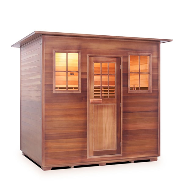 Enlighten MoonLight 5 Person Indoor Dry Traditional Sauna Facing Right
