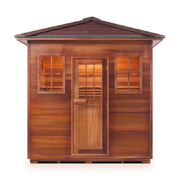 Enlighten MoonLight 5 Person Peak Dry Traditional Sauna Front View