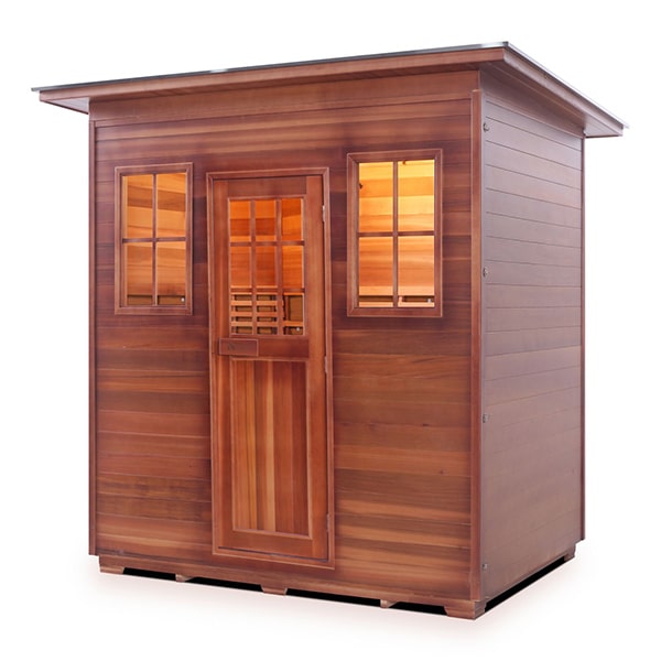 Enlighten MoonLight 5 Person Slope Dry Traditional Sauna Facing Left