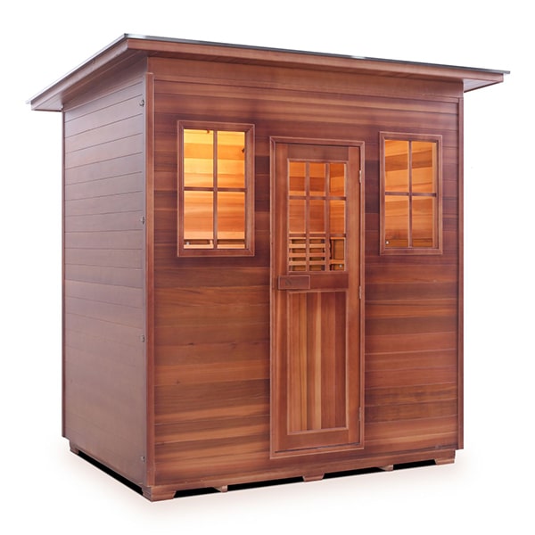 Enlighten MoonLight 5 Person Slope Dry Traditional Sauna Facing Right