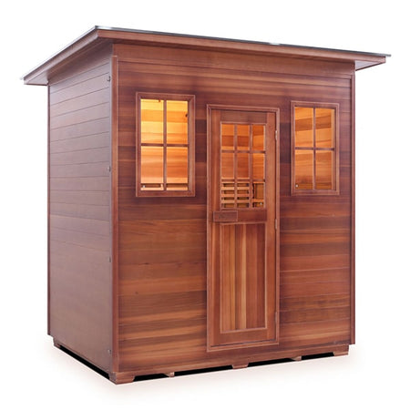 Enlighten MoonLight 5 Person Slope Dry Traditional Sauna Facing Right