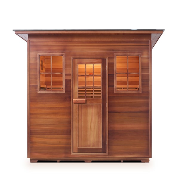 Enlighten MoonLight 5 Person Slope Dry Traditional Sauna Front View