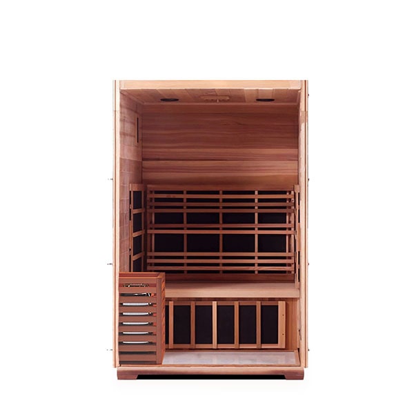 Enlighten Sapphire 2 Person Indoor Infrared Traditional Sauna Interior Details