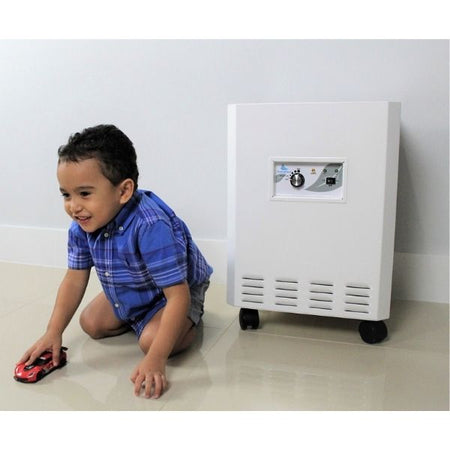 EnviroKlenz Air System Plus in use with a kid playing next to it