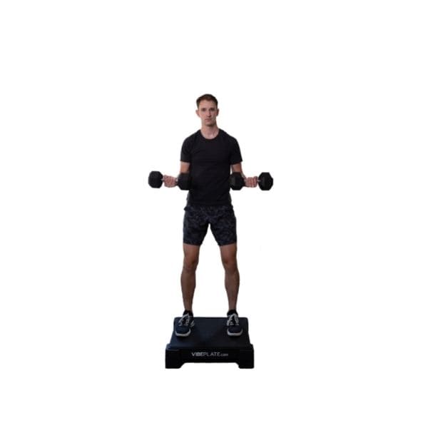 VibePlate 2424 With Dumbbell Fly Position Clip