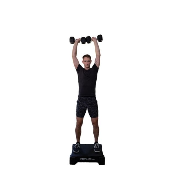 VibePlate 2424 With Dumbbell Vertical
